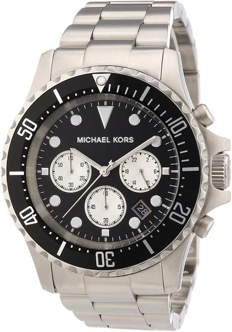 michael kors men's mk8256 everest silver watch|Michael Kors Everest watch.